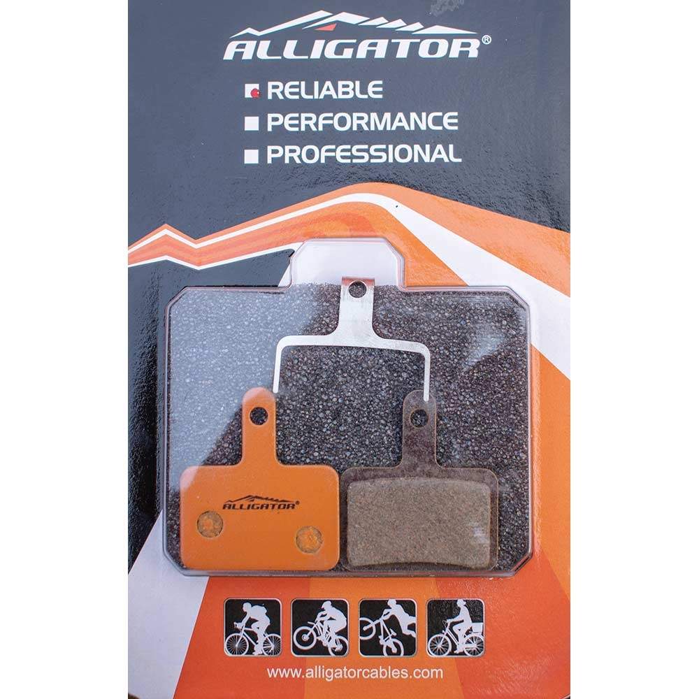 Bike brake pads wtith sprigs Alligator Organic compatible Shimano