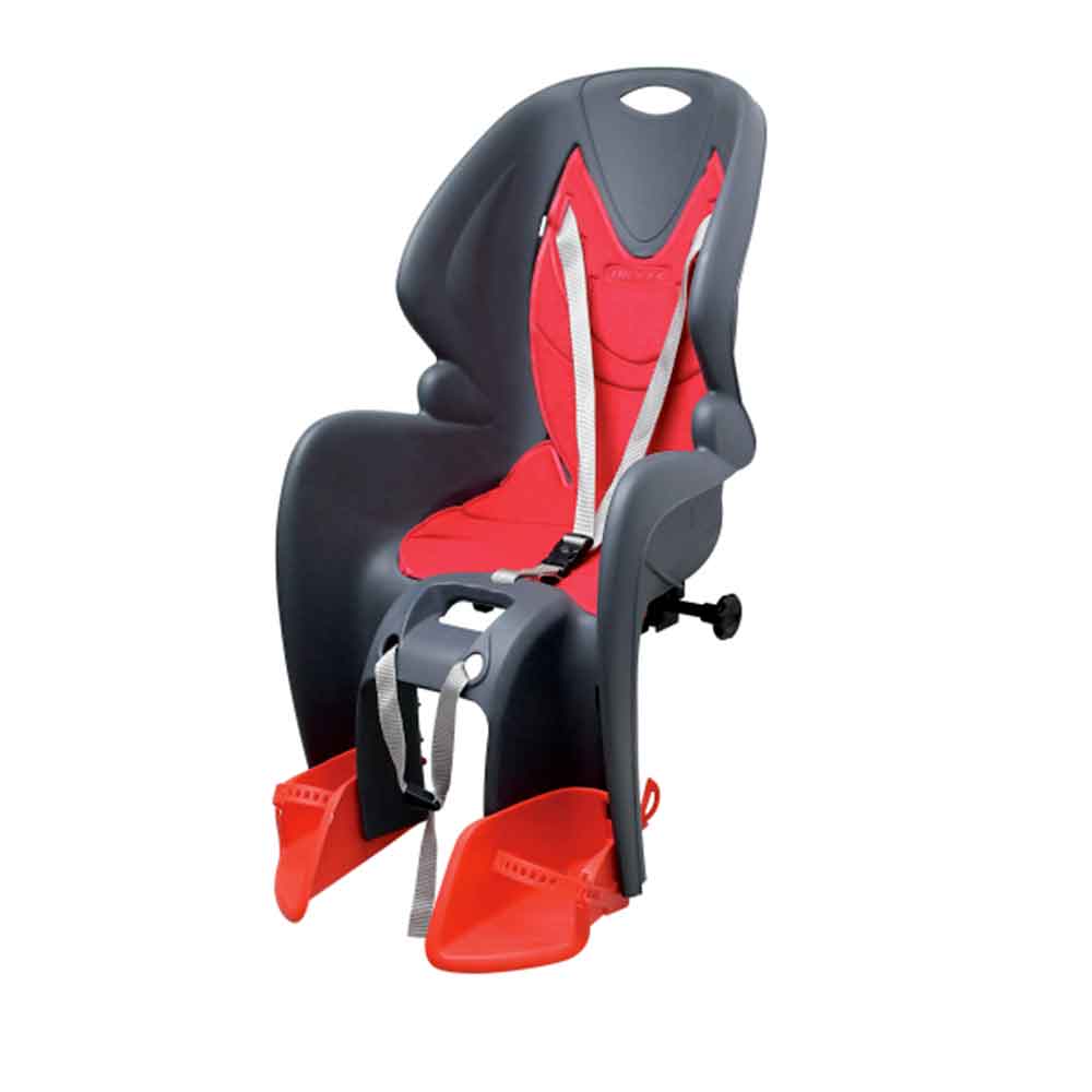 RMS Rear Child Seat Bike Gp Classic Attachment to the Carrier - Black with Red Cover