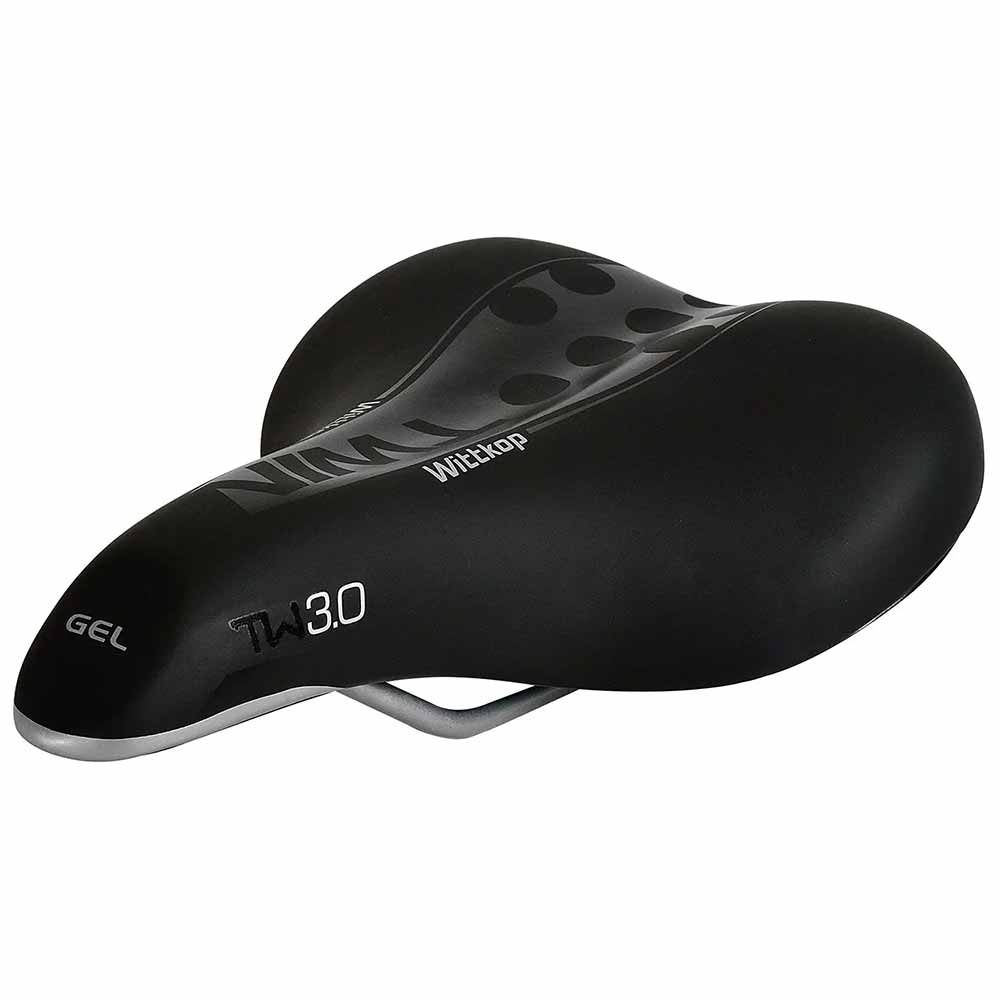 Wittkop Twin 3 0 Ergonomic Saddle w/ Gel Pad - 250x210mm, Steel Frame, Black